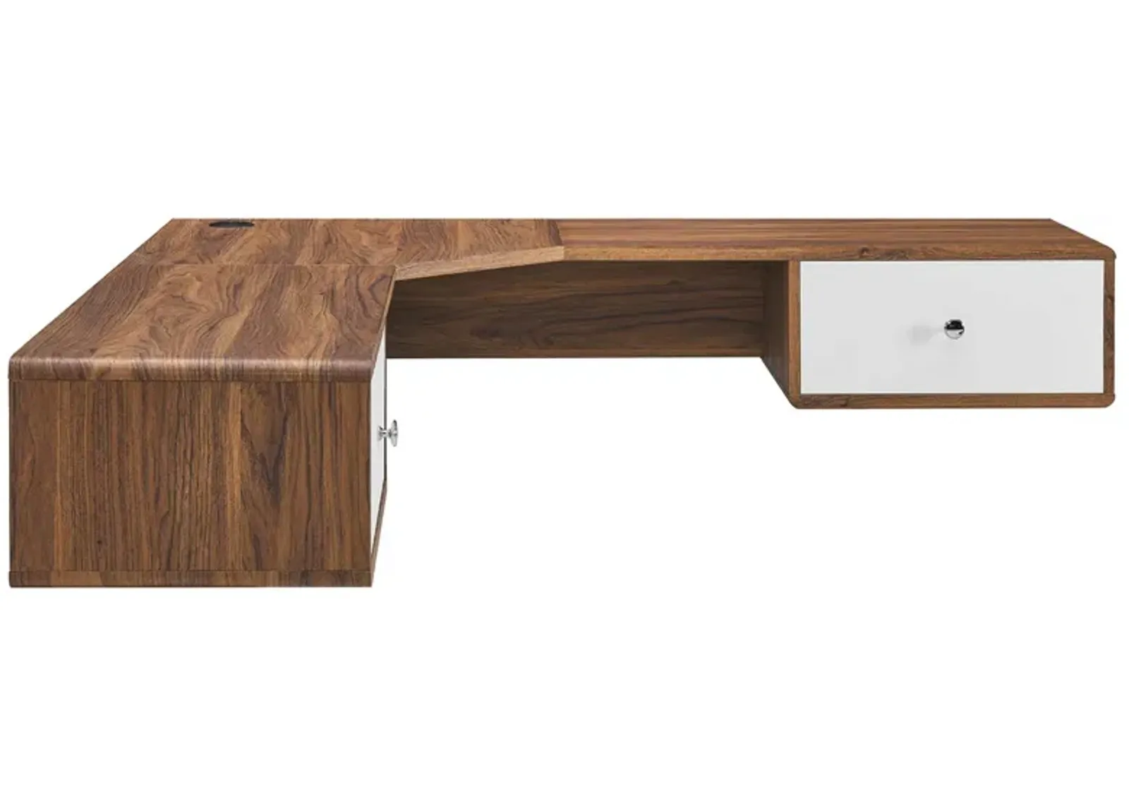 Transmit 55" Wall Mount Corner Wood Office Desk