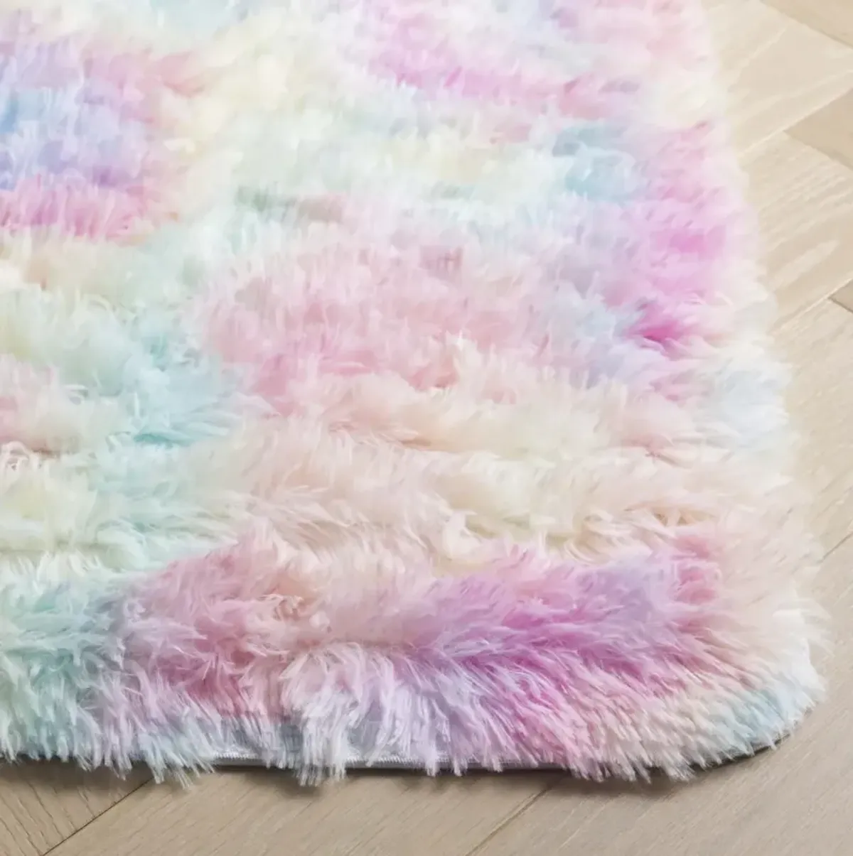 RAINBOW SHAG 100 RAINBOW 2'-3' x 6' Runner Rug