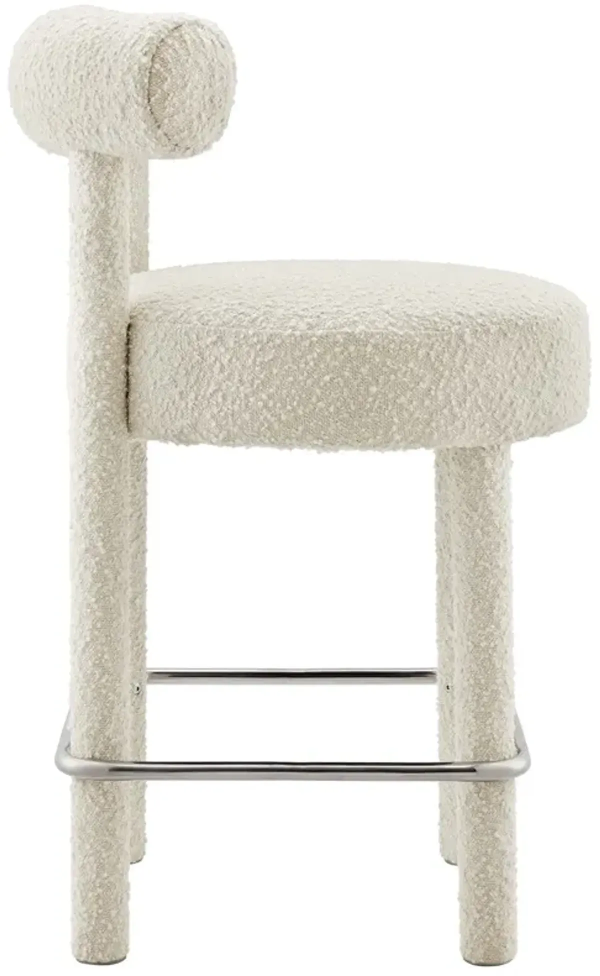 Toulouse Boucle Fabric Counter Stool - Set of 2