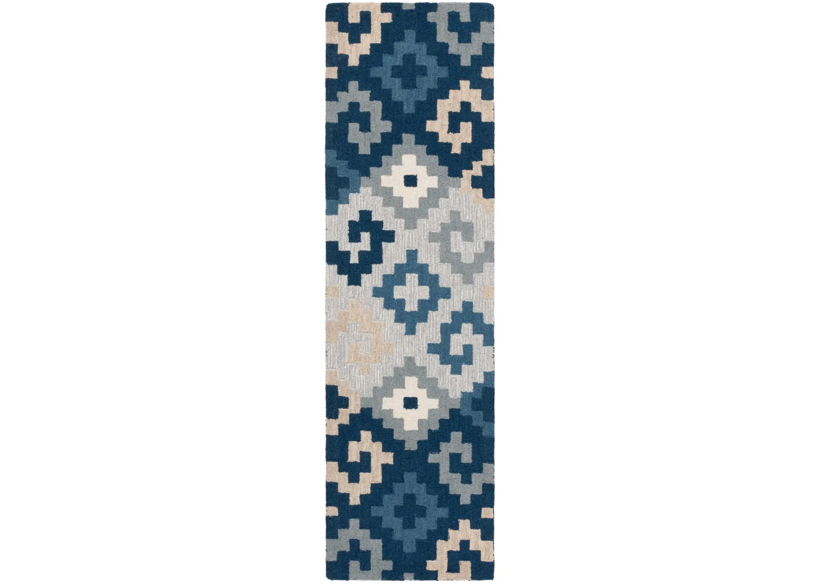 METRO 380 BLUE  2'-3' x 8' Runner Rug