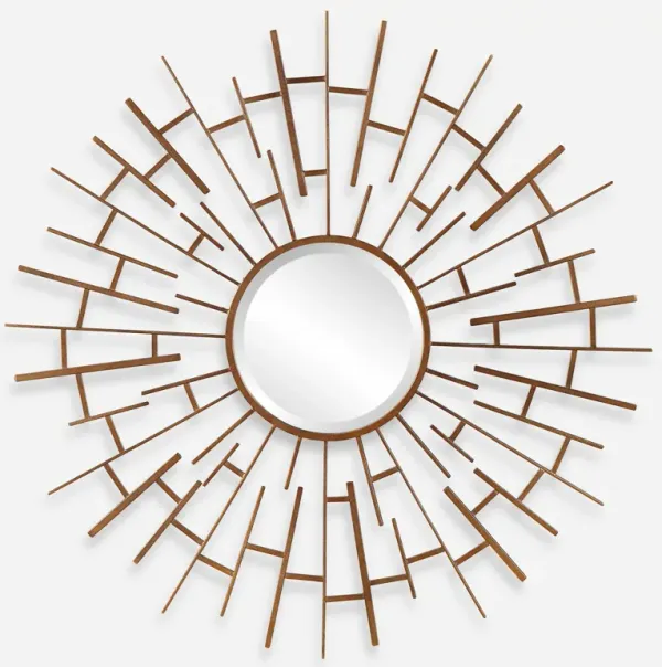 Tangled Bronze Round Mirror