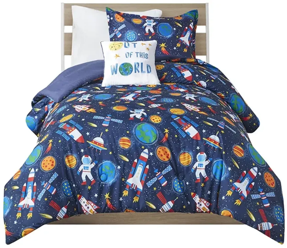 Mi Zone Kids Jason Multi Outer Space Comforter Set