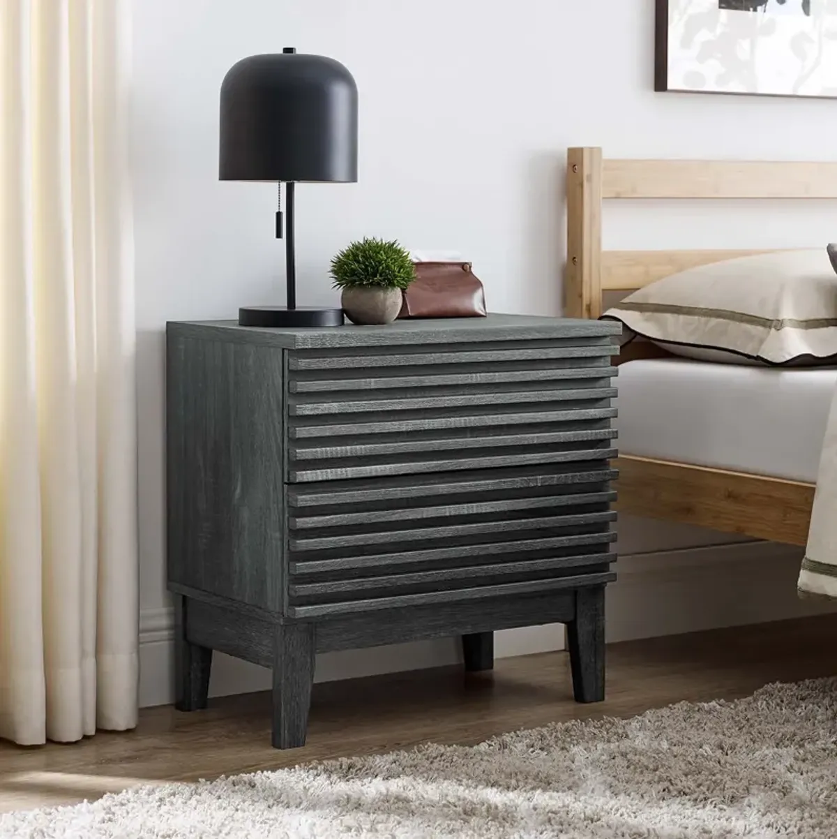 Render Two-Drawer Nightstand