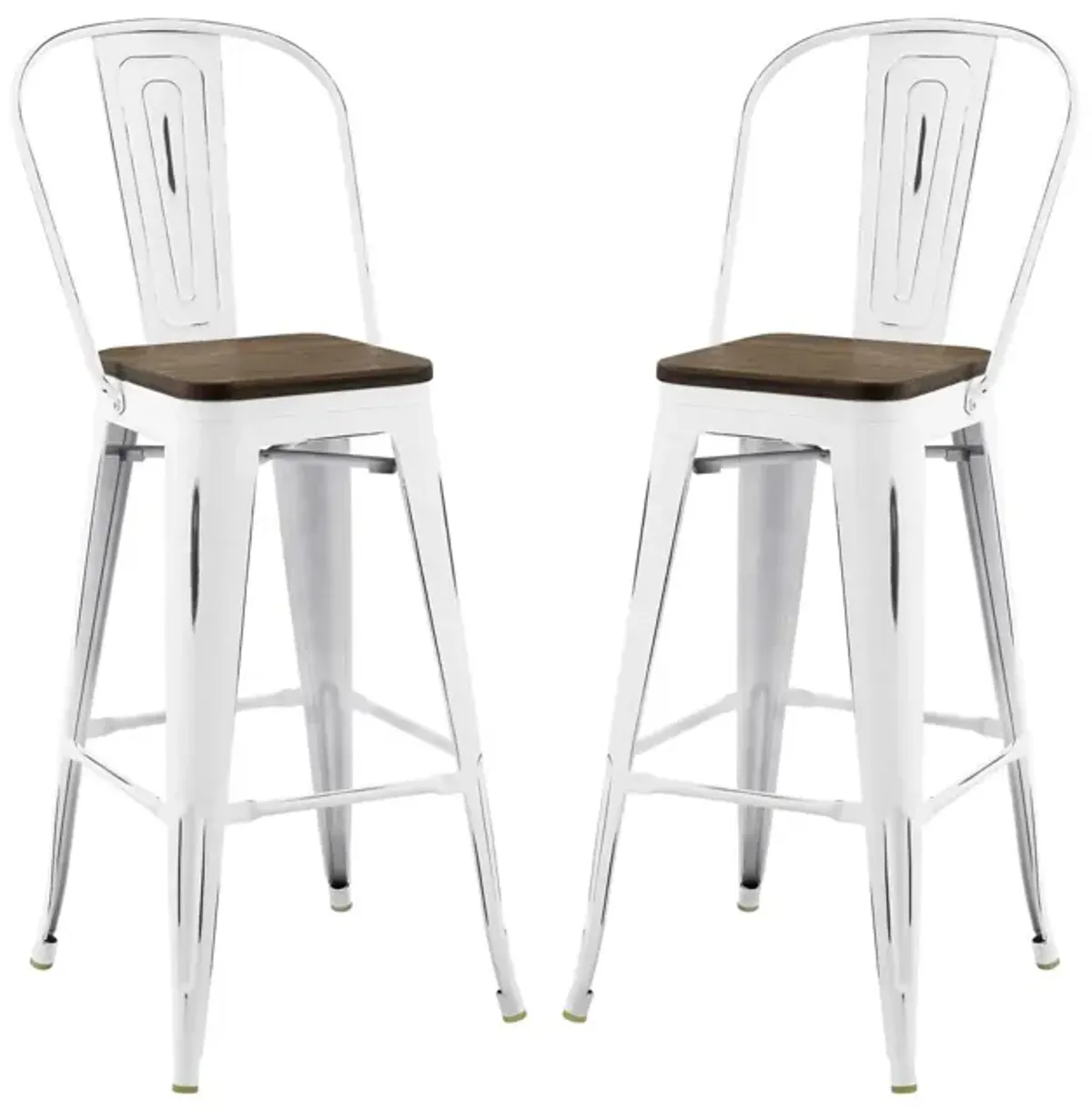 Promenade Bar Stool Metal Set of 2