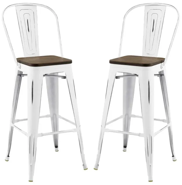 Promenade Bar Stool Metal Set of 2