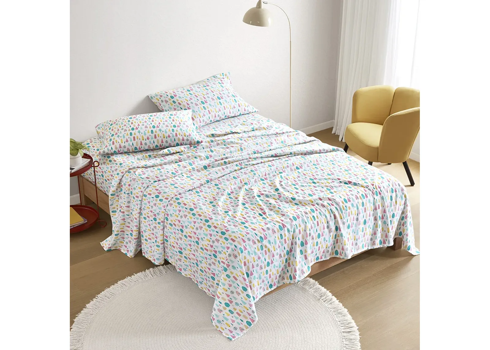 Cotton Flannel Printed Sheet Set