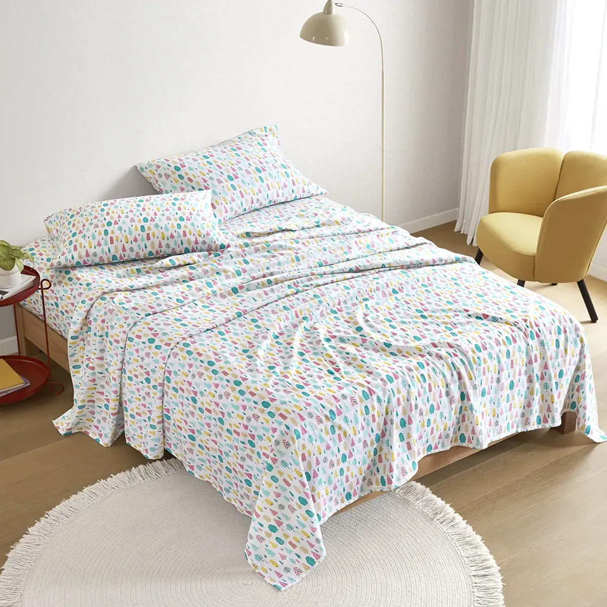 Cotton Flannel Printed Sheet Set