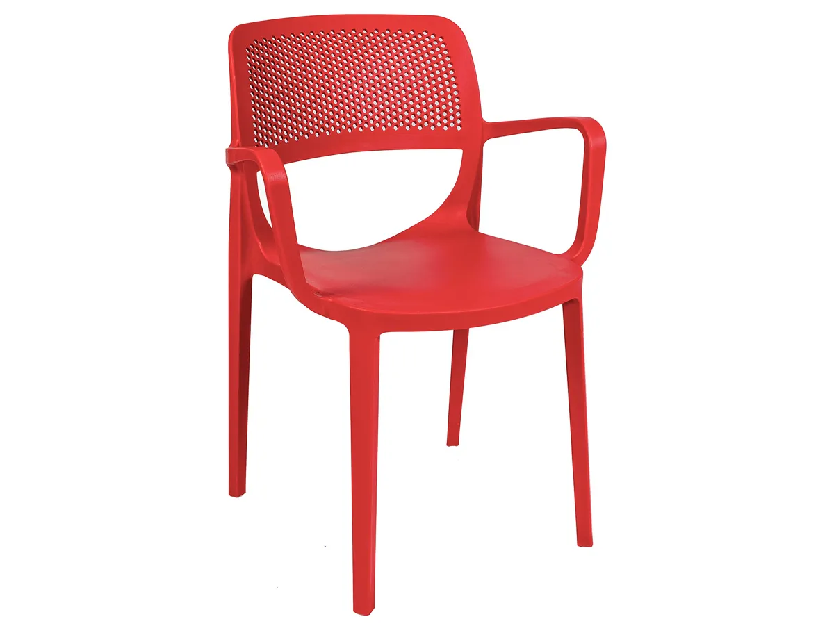 Mila Set of 4 Stackable Armchair-Red