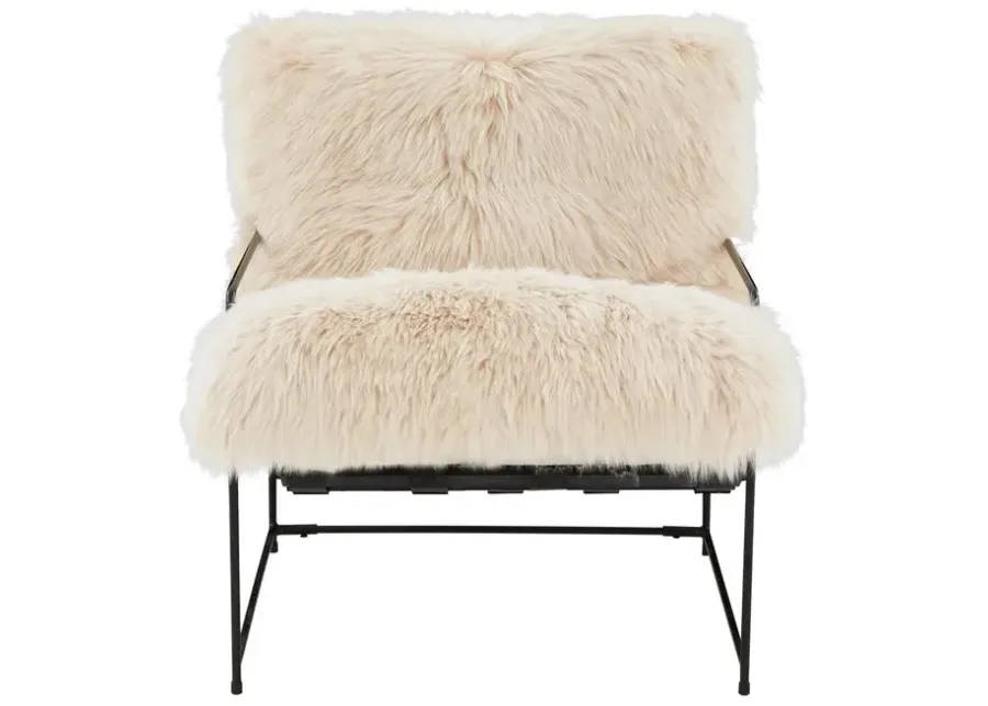 Kimi Natural Genuine Sheepskin Chair