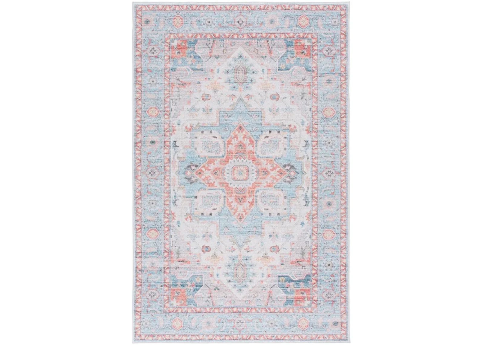 TUCSON 913 TURQUOISE  4' x 6' Small Rectangle Rug