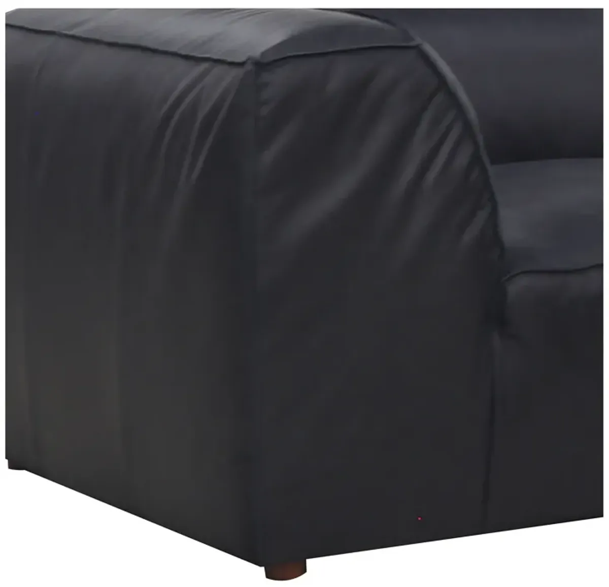 FORM CLASSIC L MODULAR SECTIONAL VANTAGE BLACK LEATHER