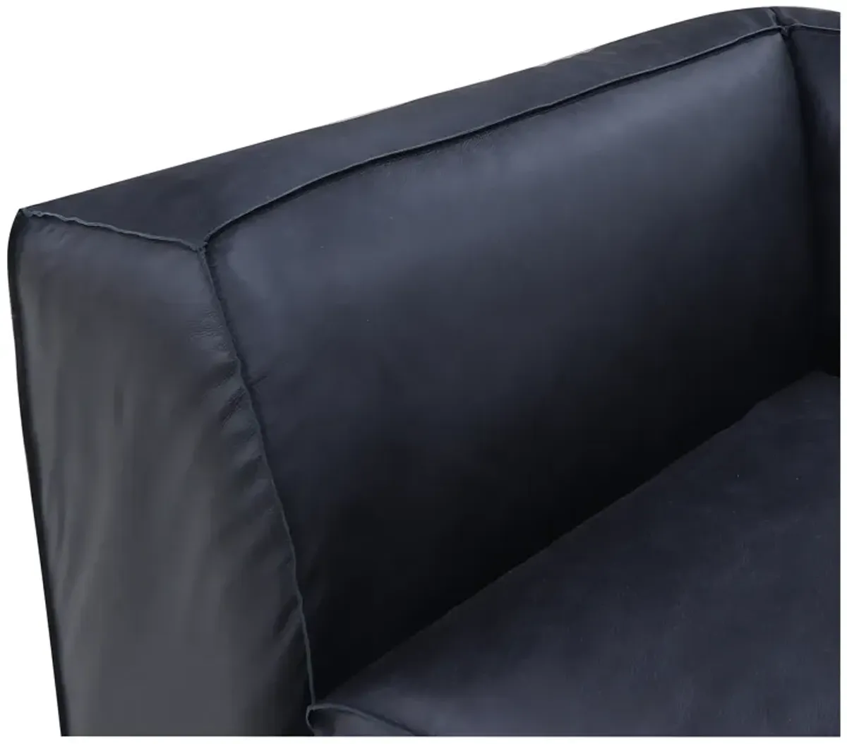 FORM CLASSIC L MODULAR SECTIONAL VANTAGE BLACK LEATHER