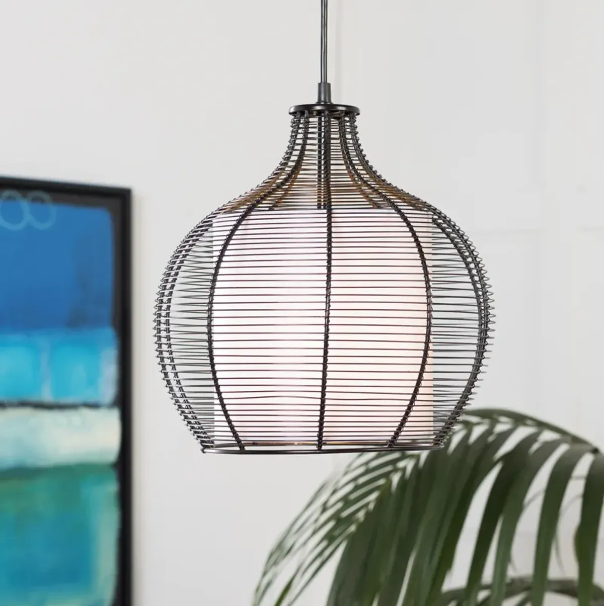 Quinton QTN-001 12"L x 12"W x 13"H Pendant