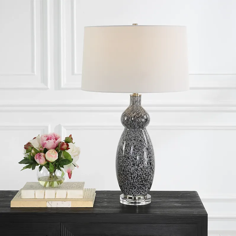 Velino Curvy Glass Table Lamp