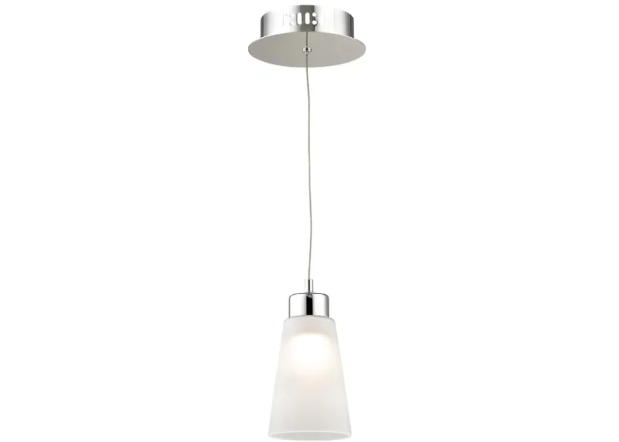 Coppa 5" Wide 1-Light Mini Pendant - Chrome