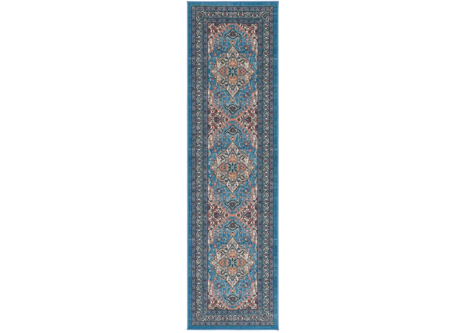 JOURNEY 105 BLUE  2'-2' x 8' Runner Rug