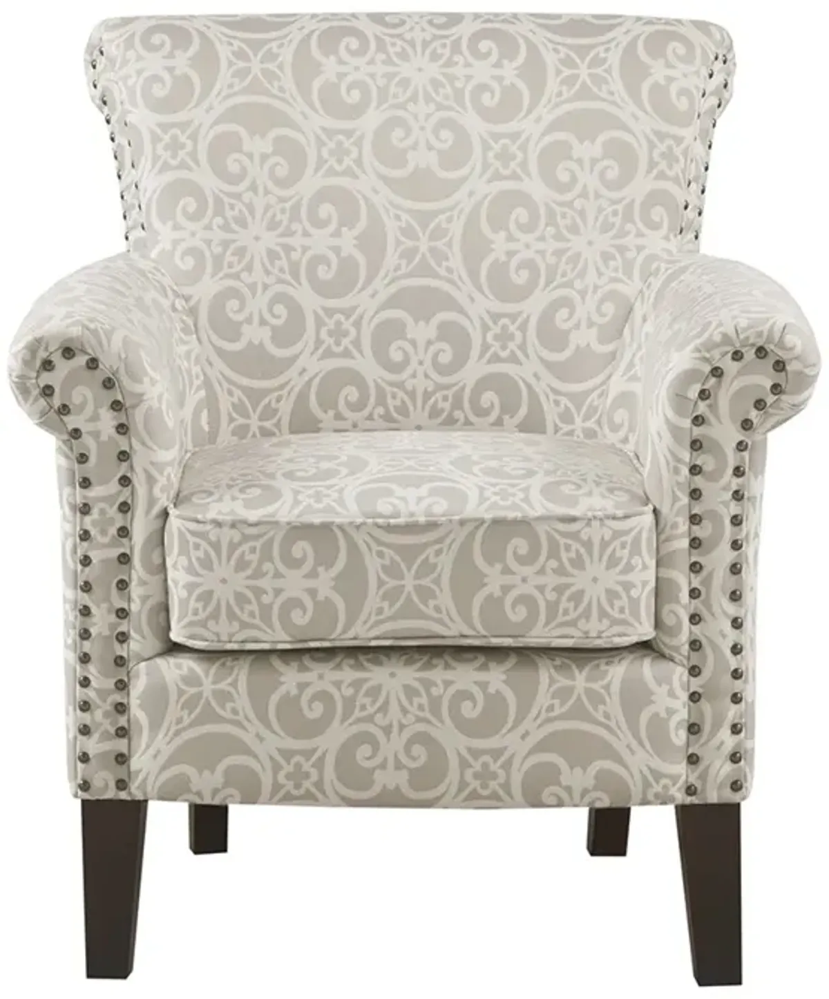 Madison Park Brooke Natural Tight Back Club Chair