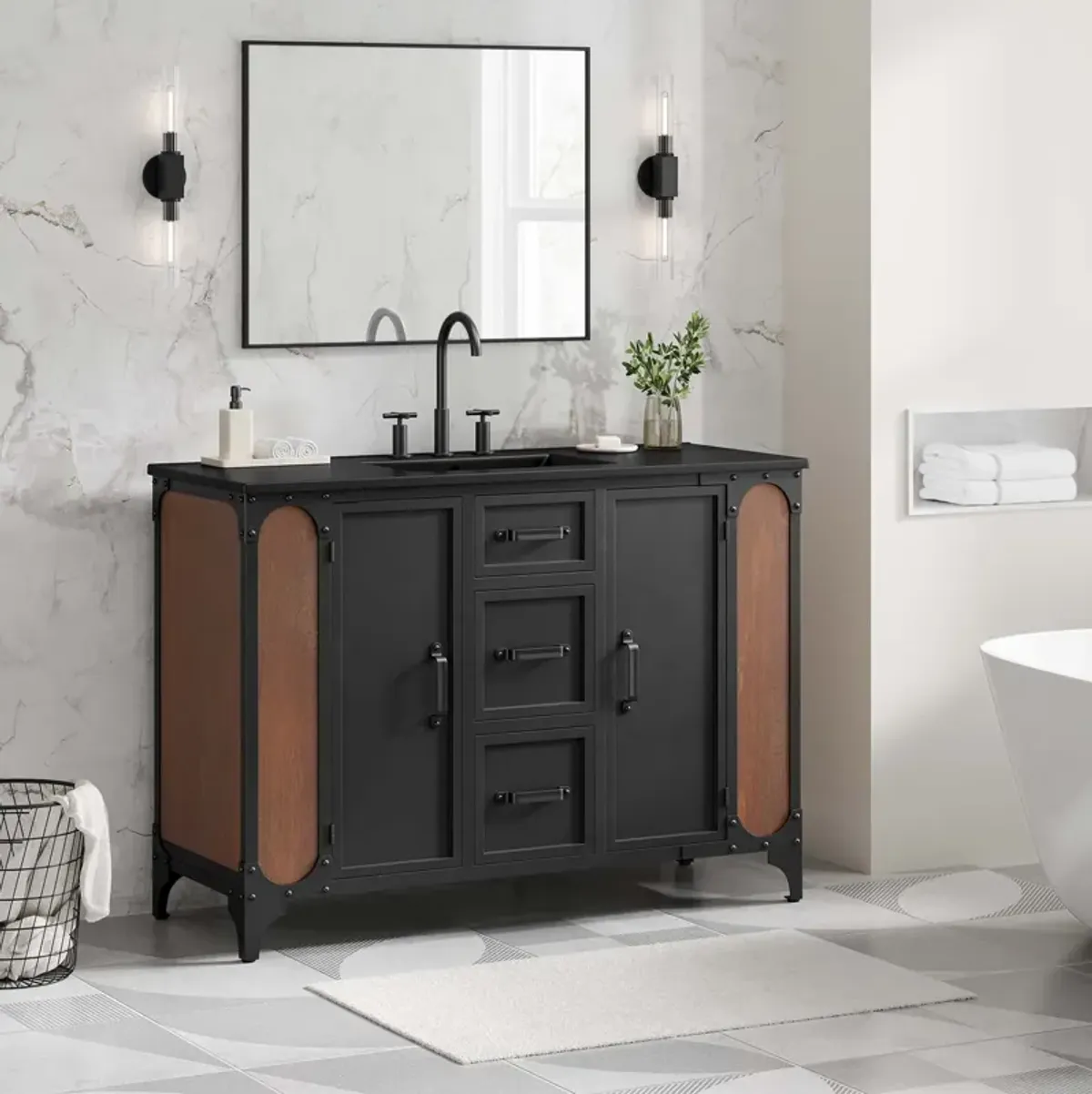 Steamforge 48" Single Sink Bathroom Vanity