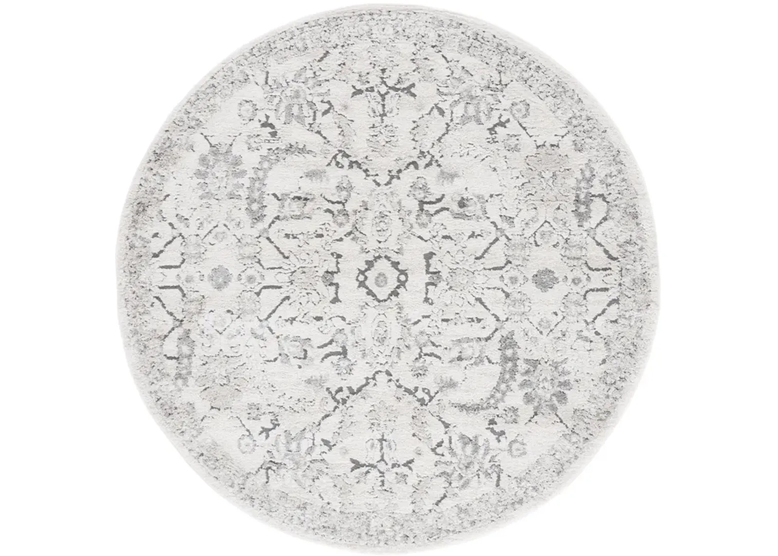 LUNA 109 IVORY  6'-7' x 6'-7' Round Round Rug