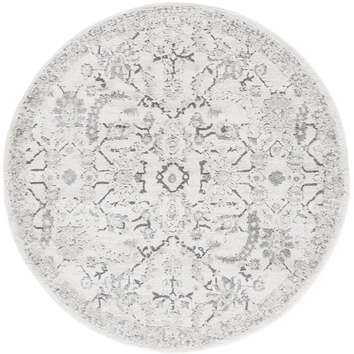 LUNA 109 IVORY  6'-7' x 6'-7' Round Round Rug