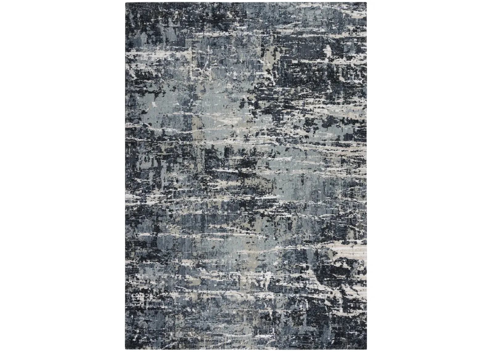 Elite Gray  Recycled Polyester 5'2" x 7'9" Rectangle Rug