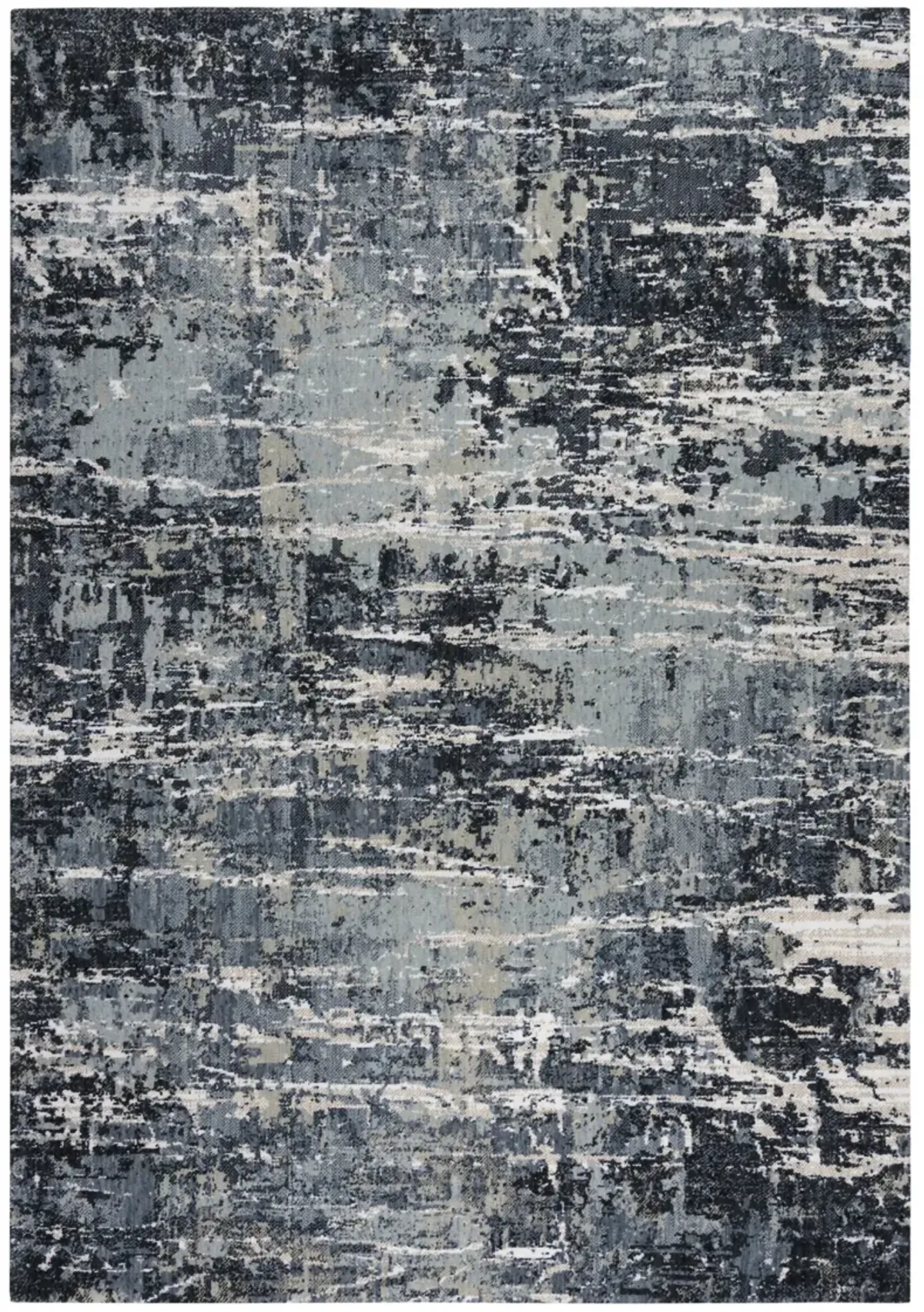 Elite Gray  Recycled Polyester 5'2" x 7'9" Rectangle Rug