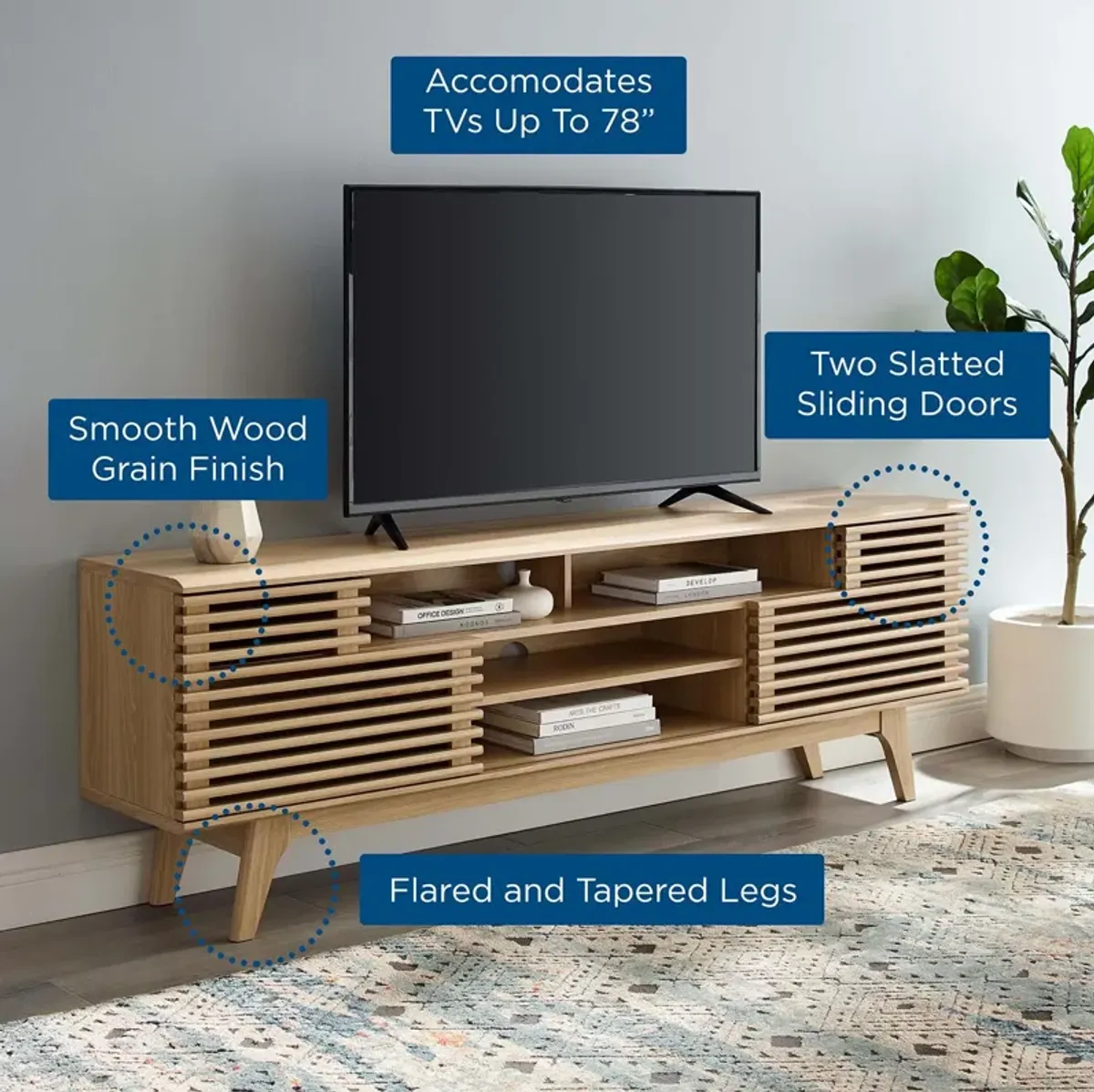 Render 71" Media Console TV Stand