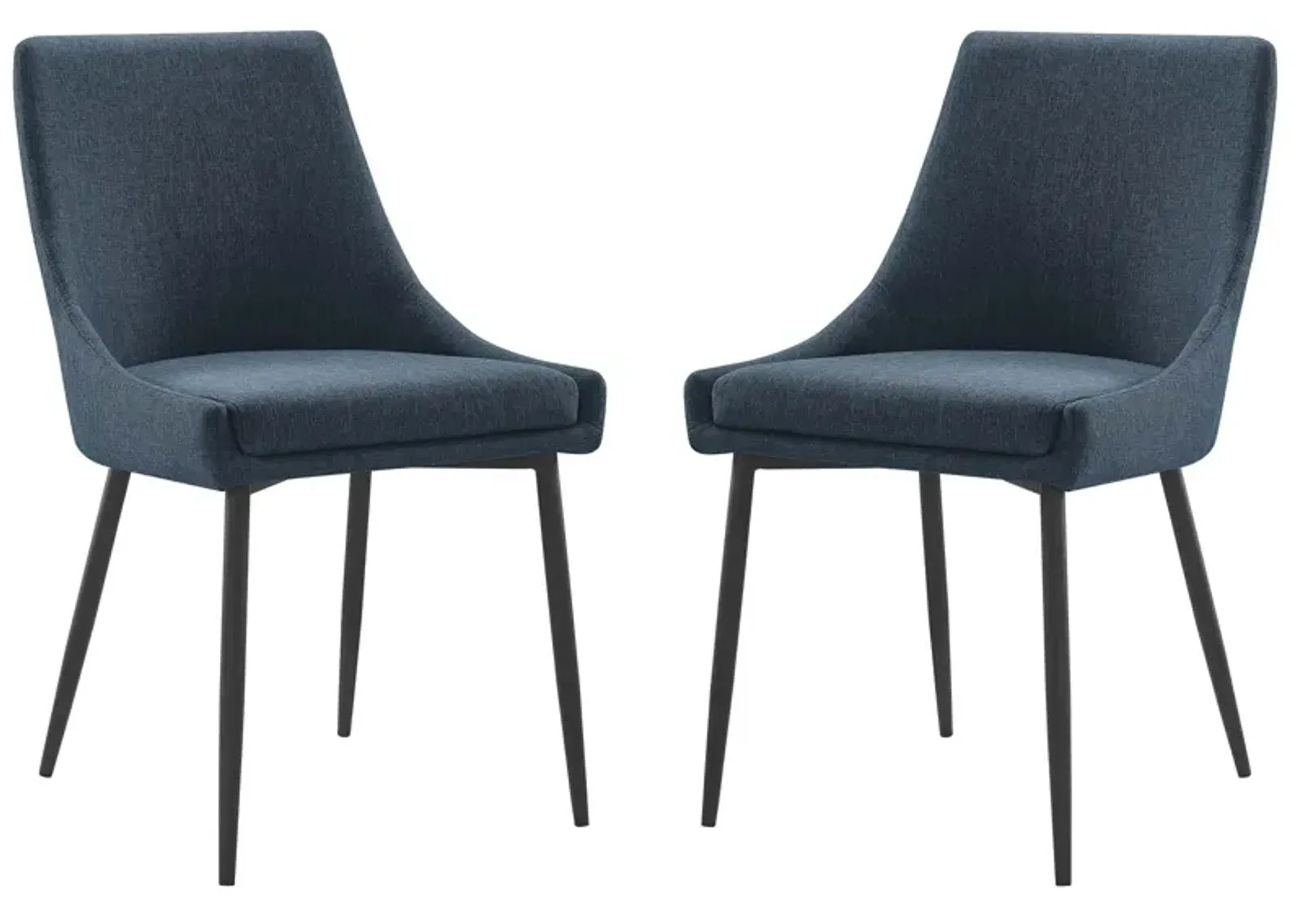 Viscount Upholstered Fabric Dining Chairs - Set of 2