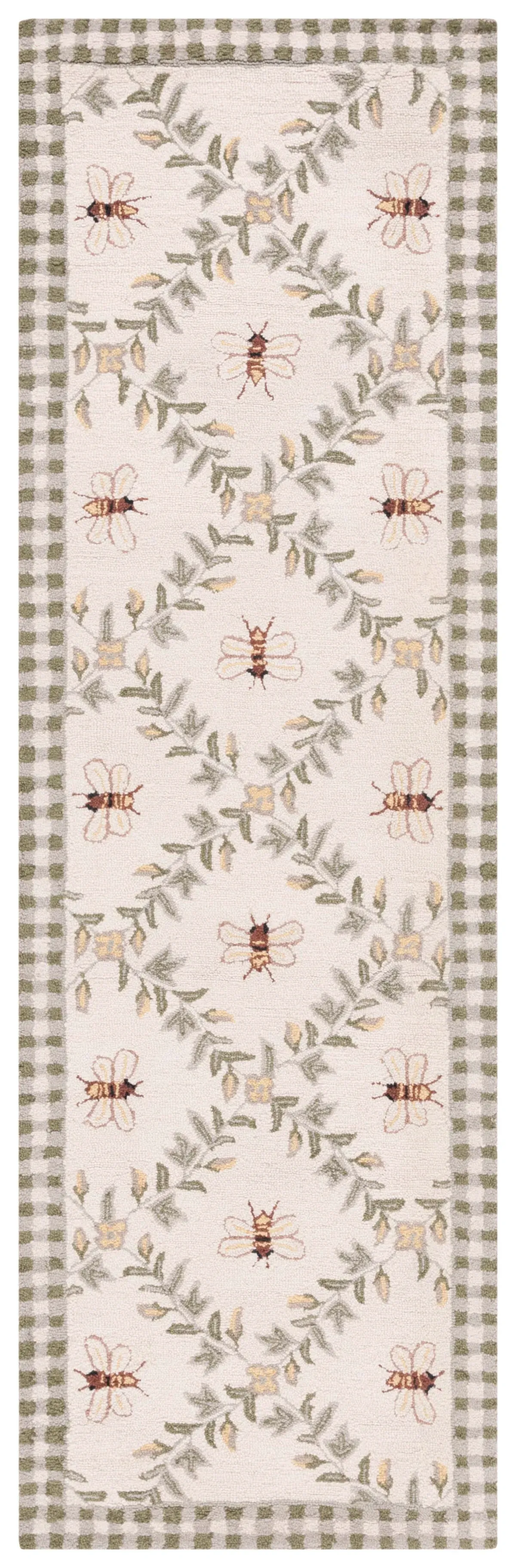 HK55 IVORY  2'-6' x 14' Runner Rug