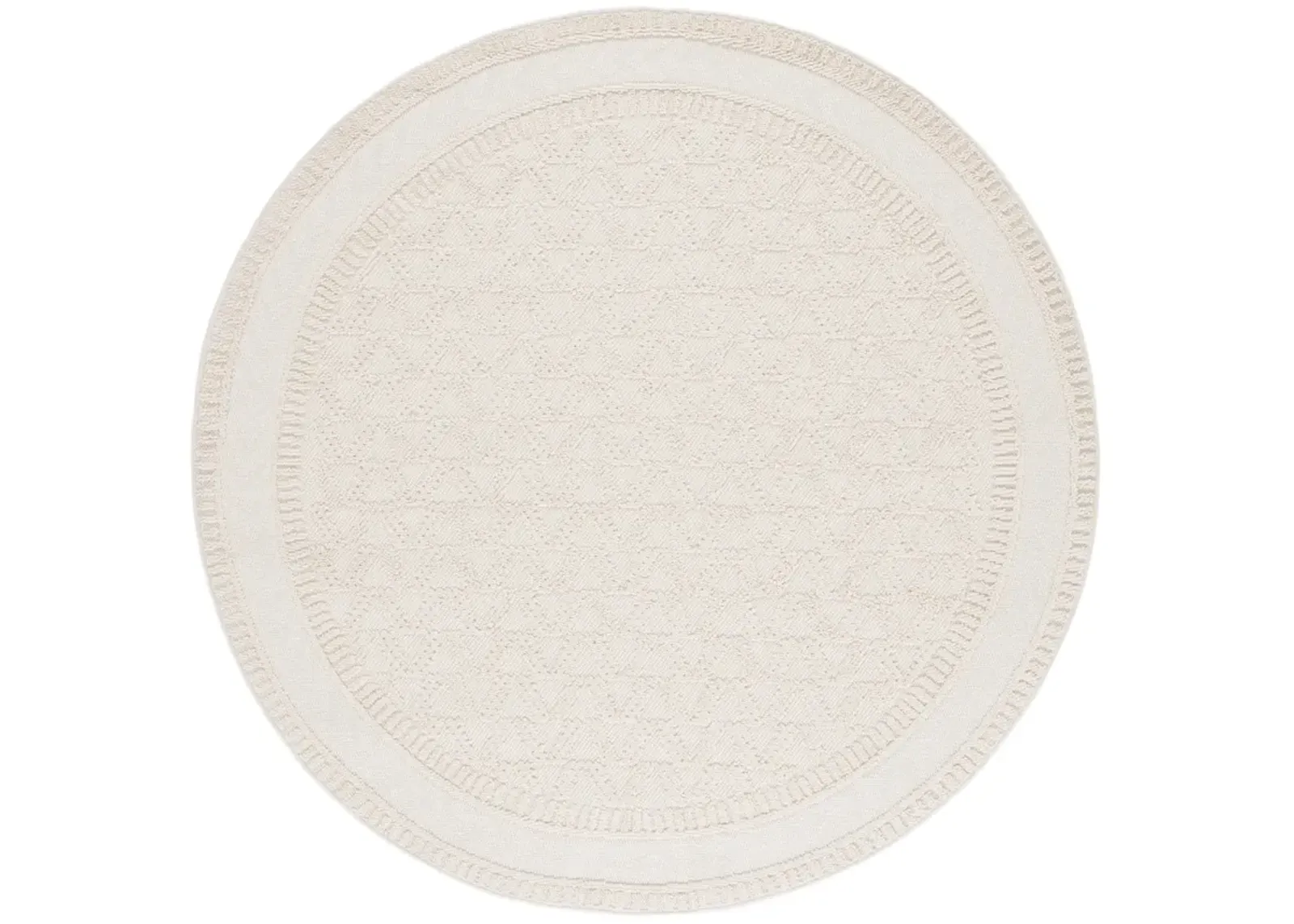 PAROS 116 IVORY 6'-7' x 6'-7' Round Round Rug