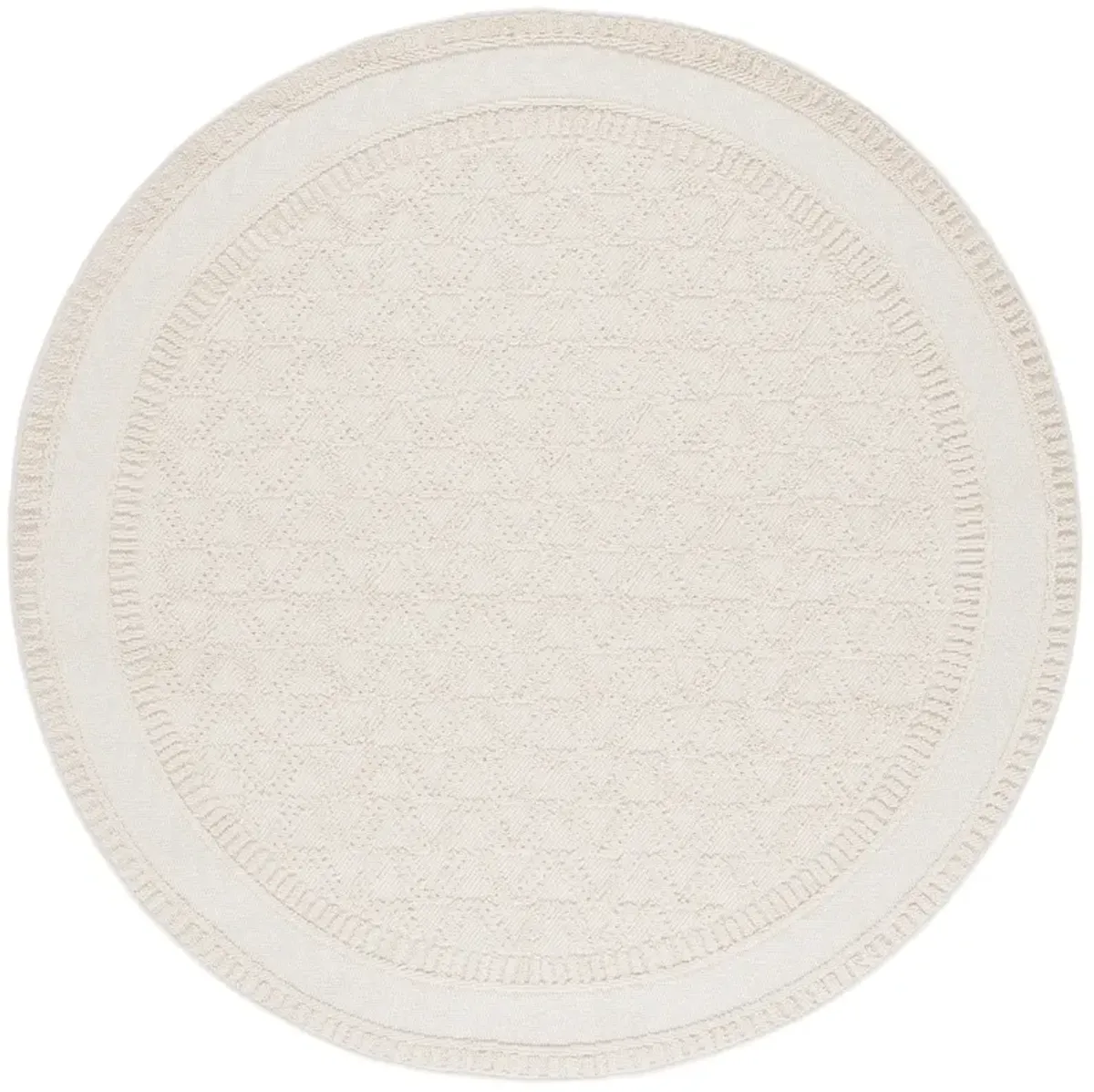 PAROS 116 IVORY 6'-7' x 6'-7' Round Round Rug