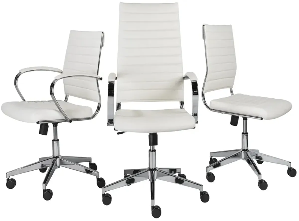 Brooklyn High Back Office Chair in White