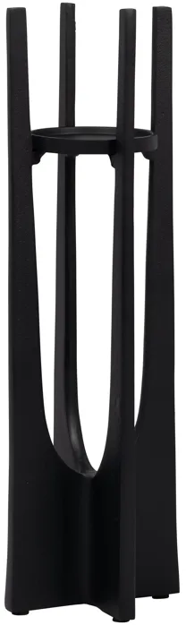 Metal, 16" Pillar Candle Holder, Black