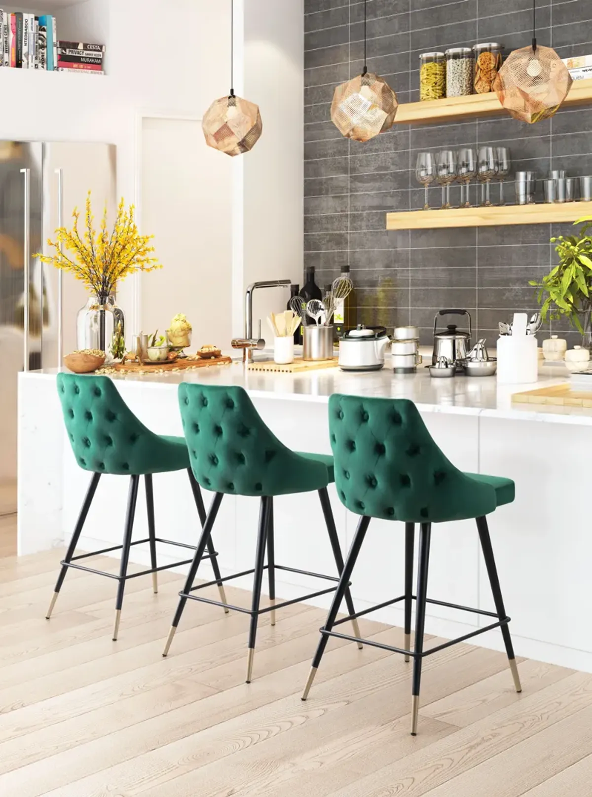 Piccolo Counter Stool Green