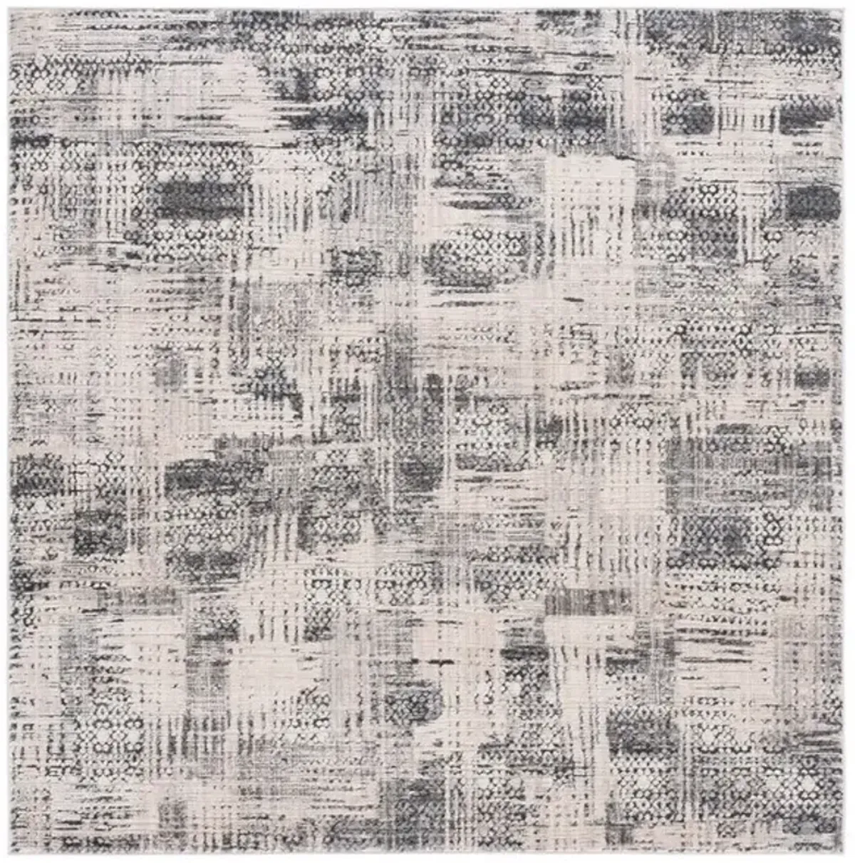 WHISPER 812 Grey  6'-7' X 6'-7' Square Square Rug