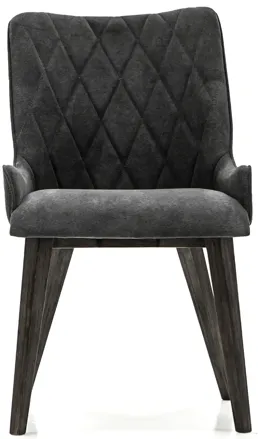 Alana Charcoal Upholstered Dining Chair - Set of 2