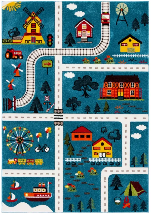 CAROUSEL KIDS 197 BLUE  2' x 3' Accent Rug
