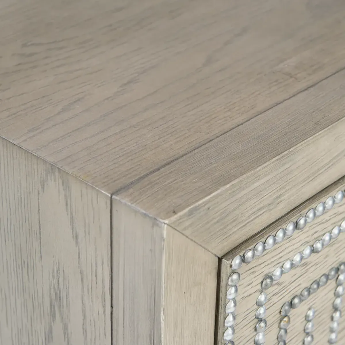 Devya Gray Oak Accent Chest