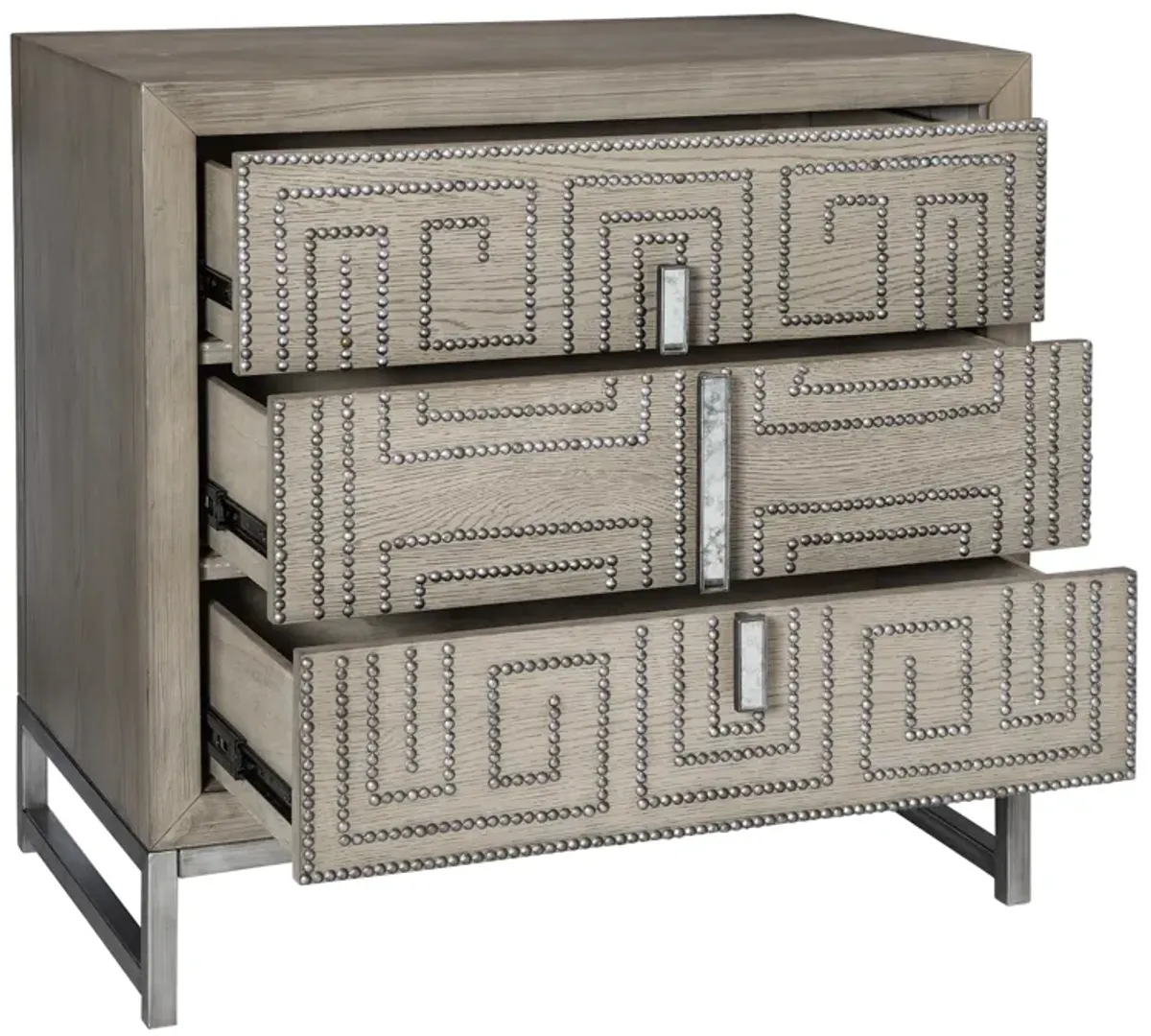 Devya Gray Oak Accent Chest