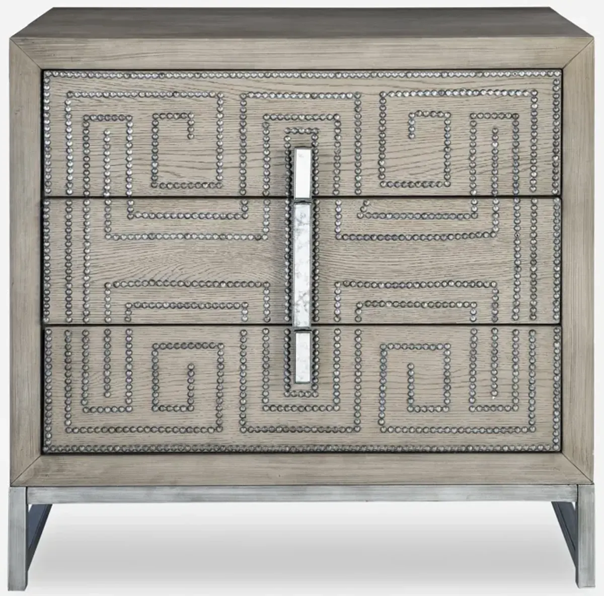 Devya Gray Oak Accent Chest