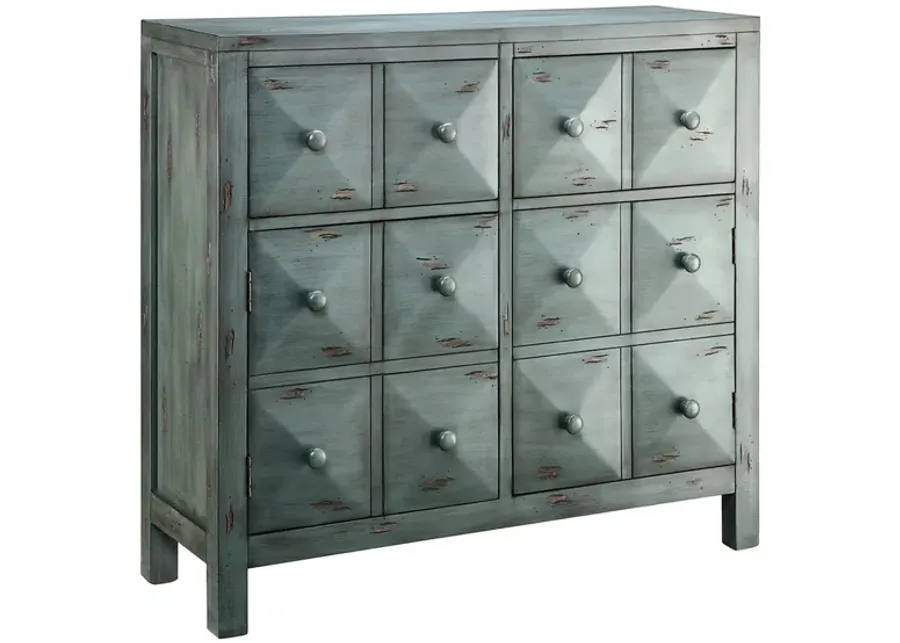 Accent Cabinet 2Dr 2Dw Blue