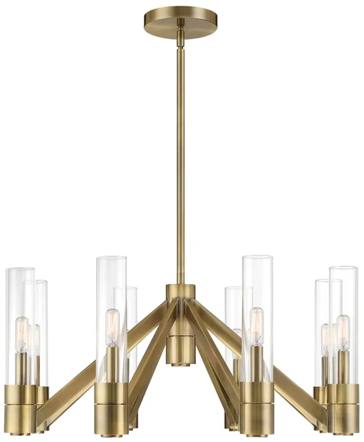 Rohe Chandelier - Aged Brass