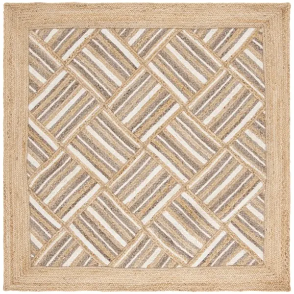 NATURAL FIBER 897 NATURAL  6' x 6' Square Square Rug