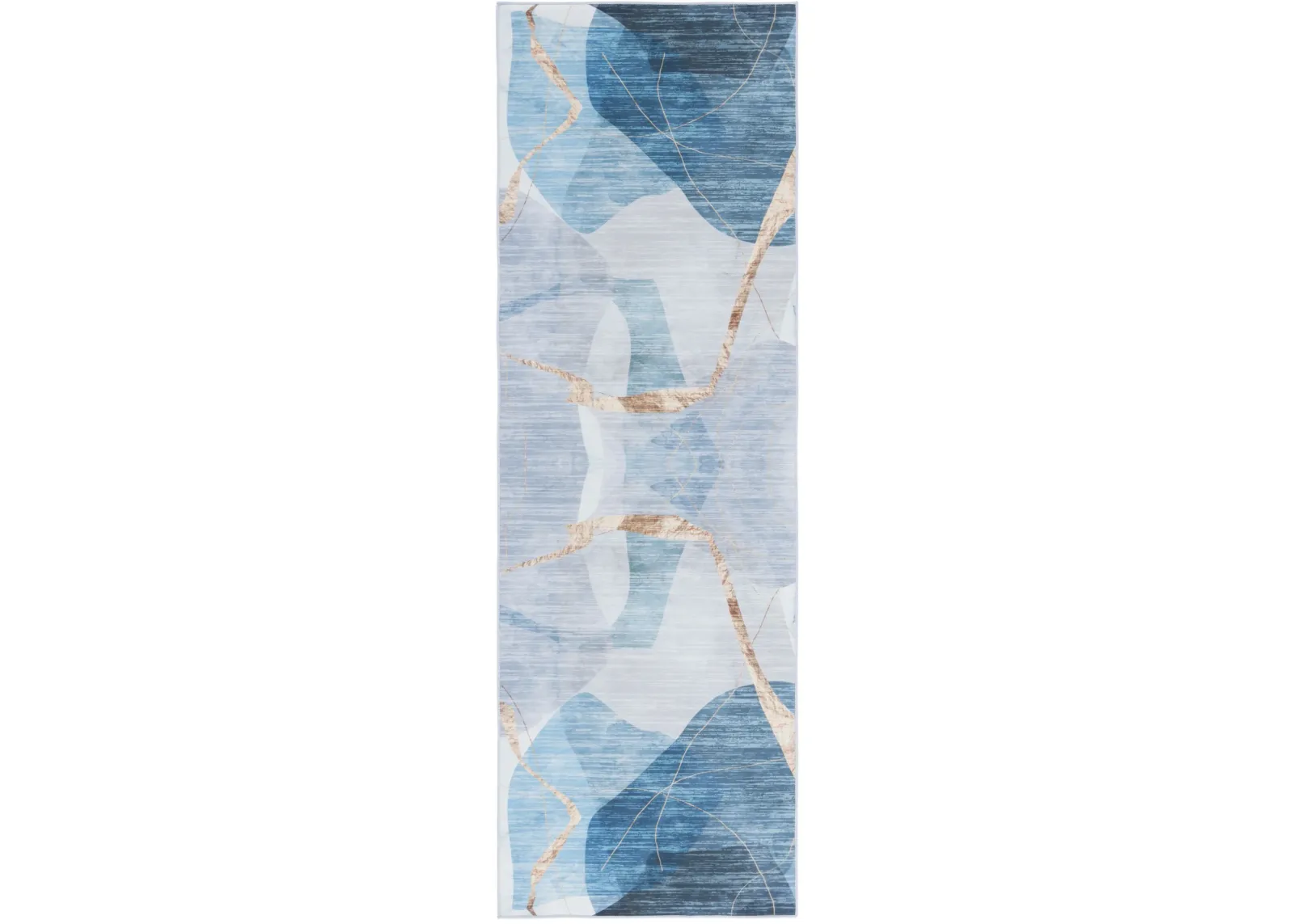 MALIBU 836 BLUE  2'-6' x 8' Runner Rug