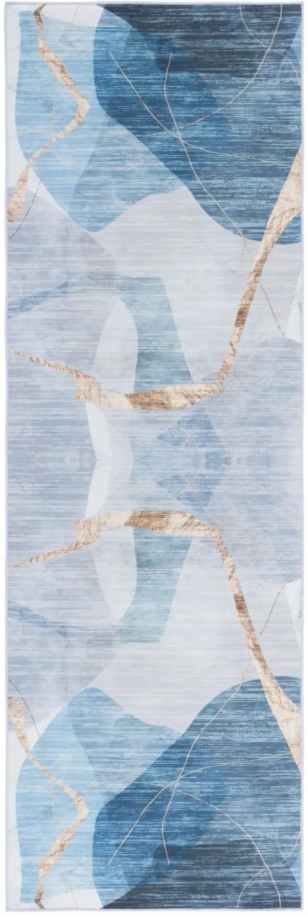 MALIBU 836 BLUE  2'-6' x 8' Runner Rug
