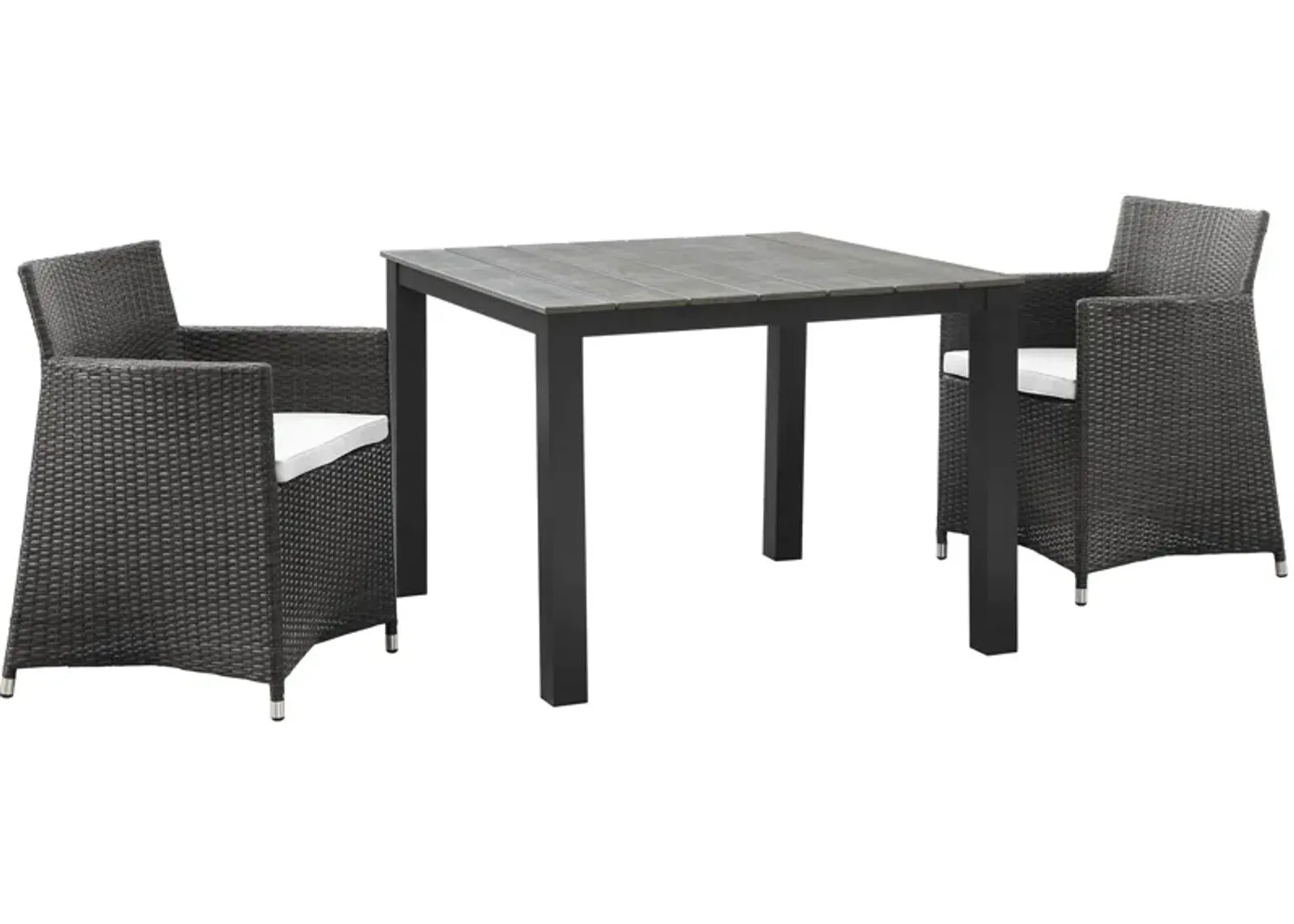 Junction 3 Piece Outdoor Patio Wicker Dining Set