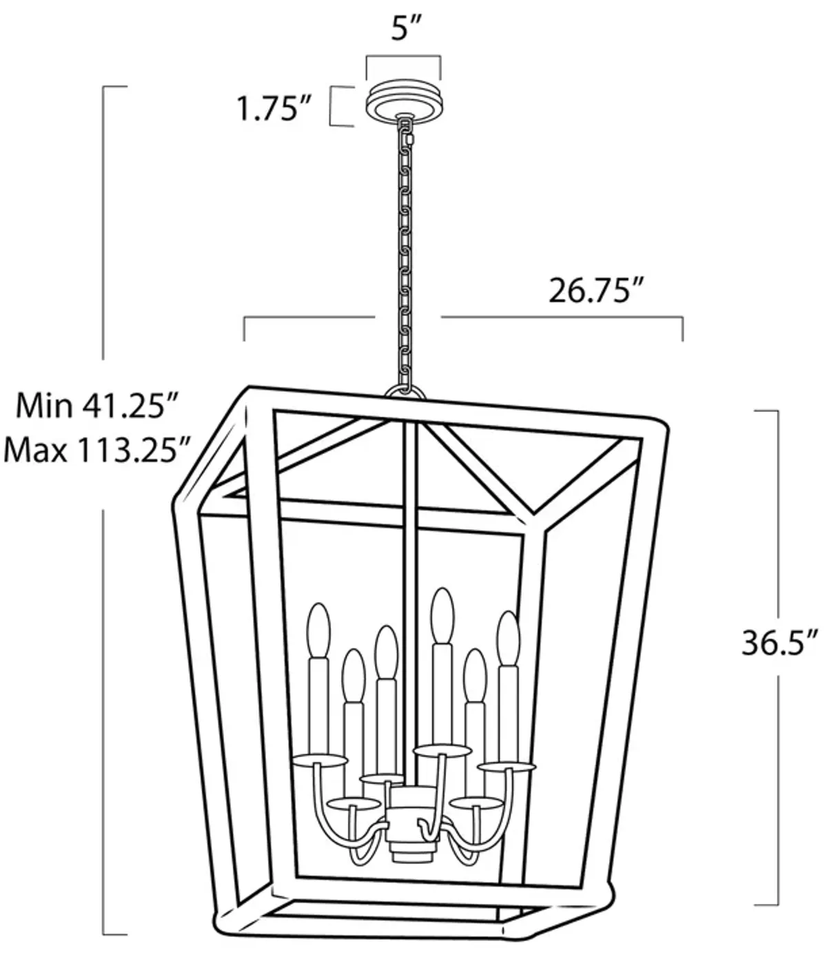 Southern Living Luella Lantern Large