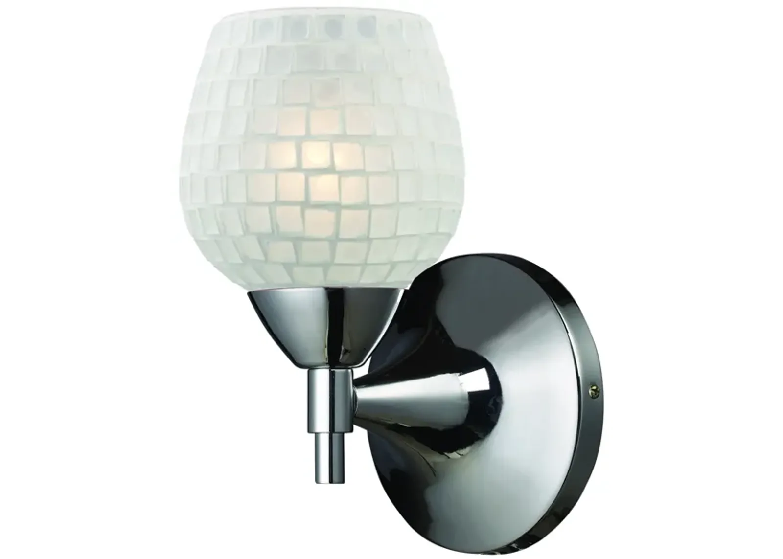 Celina 9" High 1-Light Sconce - Polished Chrome