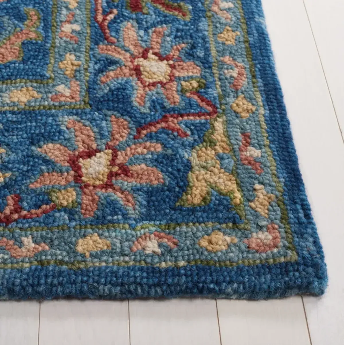 BLOSSOM 691 BLUE  2'-3' x 8' Runner Rug