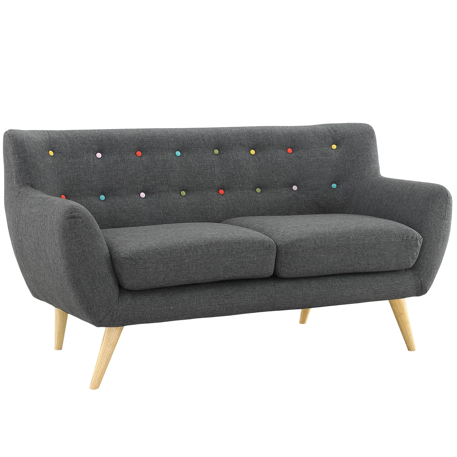 Remark Upholstered Fabric Loveseat